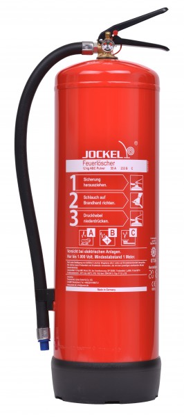 Jockel 12 kg Dauerdruck-ABC-Pulver Feuerlöscher P12LJM 55